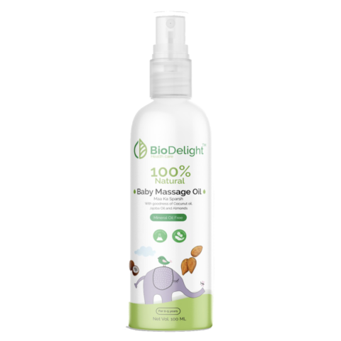 100% Natural Nourishing Baby Massage Oil (100 ML)